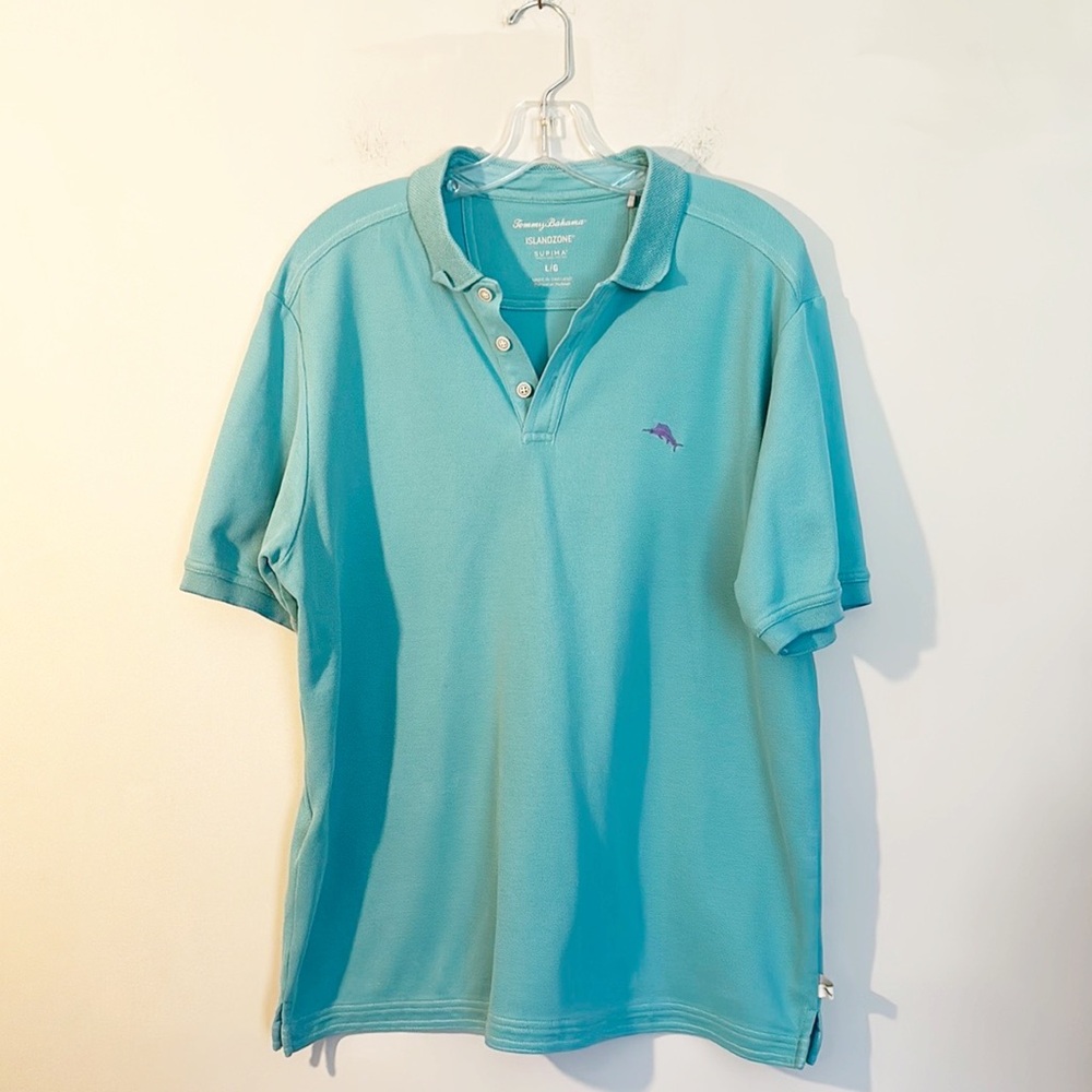 Tommy Bahama Islandzone Pima Cotton Logo polo Men size Large